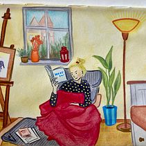 My project in Exploratory Sketchbook: Find Your Drawing Style course. Een project van Traditionele illustratie,  Schetsen,  Creativiteit,  Tekening, Aquarelschilderen, Sketchbook y Schilderen met gouache van Emese Antal Cuth - 05.01.2022