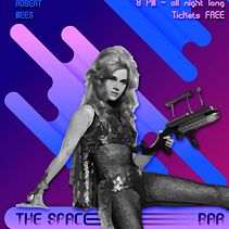 Poster for event 'The Space Bar' . Design de postere, Design și Design grafic de Anna Bolt - 01.01.2022