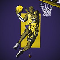Il mio progetto del corso: Illustrazione a tutto volume con Procreate // Kobe Bryant . % Vito Daquino tarafından hazırlanan Geleneksel illüstras, on, Dijital İllüstras, on, Ve Dijital Çizim projesi - 01.07.2022
