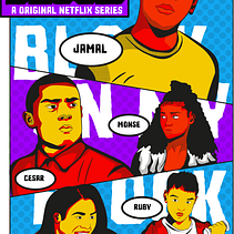 Meu projeto do curso: Ilustração vetorial de filmes. Série "ON MY BLOCK NETFLIX". Een project van Vectorillustratie, Posterontwerp y Digitale illustratie van Anderson Mendes - 13.01.2022