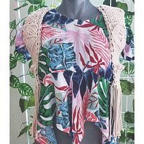 Chaleco Macrame Yumiko. Projekt z dziedziny Projektowanie dodatków, Craft,  Tkactwo, Makrama, Wzornictwo tekst i liów użytkownika Yumiko Asai Moreno - 16.01.2022