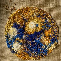 Microcosmos-Mercury . Bordir, Jarum Punch, Dan Desain Tekstil proyek oleh Claudia Butz - 01.26.2022