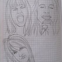 Dibujos de rostros. Pencil Drawing, Drawing, and Portrait Drawing project by Jesus Francisco Llamoca Montalvo - 12.19.2021