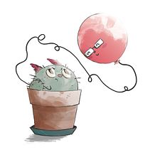 Il cactus e il palloncino . % Claudia Bonandrini tarafından hazırlanan Nakış projesi - 02.11.2022