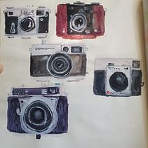 Gouache and Watercolor Illustration: Still Life/Flatlay. Un proyecto de Ilustración tradicional de Francesca Nicole Torres - 18.03.2022