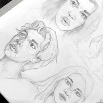 Portrait Sketchbooking Final Project . Un proyecto de Bocetado, Dibujo, Dibujo de Retrato, Dibujo artístico y Sketchbook de AJ Marquiño - 19.03.2022