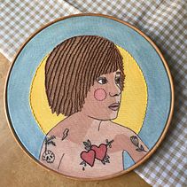 Meu projeto do curso: Criação de retratos bordados com aquarela . % Beatriz Monti tarafından hazırlanan Tablo, Sulubo, a Resim, Nakış, Ve Tekstil Tasarımı projesi - 03.25.2022