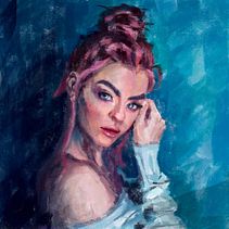 Mi Proyecto del curso: Retratos digitales de estilo tradicional con Photoshop. Ilustração tradicional, Ilustração digital, e Pintura digital projeto de Rodrigo López - 26.04.2022