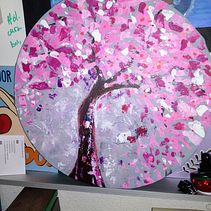 LIENZO CIRCULAR. Un progetto di Belle arti, Artigianato, Pittura e Pittura acrilica di Almudena Martin Sánchez - 06.05.2022