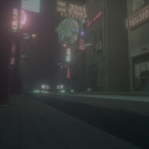 My project for course: Game Environment Design: Cyberpunk Scenes with Unreal Engine. Un progetto di 3D, Animazione, Direzione artistica, Animazione 3D, Videogiochi, Progettazione di videogiochi e Sviluppo di videogiochi di Hakkı Altan Cebeci - 07.05.2022