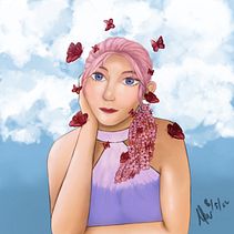 My project for course: Digital Fantasy Portraits with Photoshop. Un progetto di Illustrazione tradizionale, Disegno, Illustrazione digitale, Disegno di ritratti, Disegno digitale e Pittura digitale di Nunki HSN - 07.05.2022