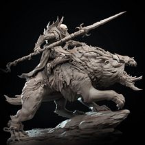 Urko, miniature scale 1/24. Sculpture, To, Design, 3D Modeling, and 3D Character Design project by Juan Novelletto - 01.01.2021