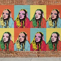 Cartel | Retrato estilo Andy Warhol. Design gráfico e Ilustração tradicional projeto de Laura Leira Carballo - 18.05.2022