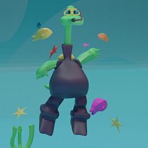 My project for course: 3D Character Creation in Blender. 3D, Character Design, 3D Modeling, 3D Character Design, and 3D Design project by Rana Raafat - 04.25.2022