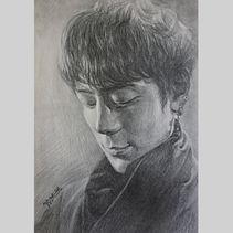 pencil portrait sketch . % Lu Yeduo tarafından hazırlanan Geleneksel illüstras, on, Ve Güzel sanatlar projesi - 06.04.2022