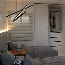 Quarto Social  Ein Projekt aus dem Bereich Architektur, Design, 3D und Innenarchitektur von Francisco Mateus Camilo Lucena - 25.05.2022