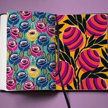 Mi proyecto del curso: Patrones botánicos en sketchbook. Traditional illustration, Pattern Design, Botanical Illustration, and Sketchbook project by Sherley Ferreira - 06.10.2022