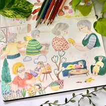 My project for course: Character Creation from Observational Drawings. Un proyecto de Ilustración tradicional, Diseño de personajes, Dibujo y Sketchbook de Annika Jenssen - 04.07.2022
