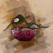 RAMEN. Design, Traditional illustration, and Graphic Design project by Pilar Figueruela - 07.06.2022