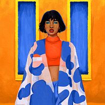 Mi proyecto del curso: Retratos pictóricos con técnicas digitales. Un progetto di Illustrazione digitale, Disegno di ritratti e Pittura digitale di Sofía González Mozzi - 24.07.2022