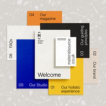 Pacchetto di benvenuto di Material Source. Un progetto di Design, Tipografia, Marketing, Stampa, Teoria del colore, Papercraft, Pubblicità, Direzione artistica, Consulenza creativa, Graphic design, Architettura d'interni, Interior design, Paesaggismo, Packaging, Interior Design, Stationer e Design di Laura Jane Boast - 24.07.2022