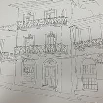 Mi proyecto del curso: Vereda de Casco Antiguo en Panamá Ein Projekt aus dem Bereich Traditionelle Illustration, Skizzenentwurf, Zeichnung, Architektonische Illustration, Sketchbook und Illustration mit Tinte von Enith Rizcalla Testa - 28.07.2022