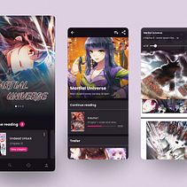 Manga reading plateform. UX / UI project by Raphael Regnier - 08.05.2022
