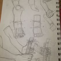 Mi proyecto del curso: Dibujo anatómico de extremidades, manos y pies. Projekt z dziedziny  Sztuki piękne, Sketching, R, sunek ołówkiem,  R, sunek, Portret, R, sunek realist, czn,  R, sunek art, st, czn, Sketchbook, R, sunek anatomiczn,  R i sunek atramentem użytkownika Arnoldo Arnoldo Velásquez - 08.08.2022