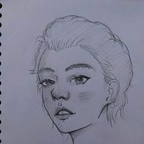 Mi proyecto del curso: Sketchbook de retrato: explora el rostro humano Ein Projekt aus dem Bereich Skizzenentwurf, Zeichnung, Porträtzeichnung, Artistische Zeichnung und Sketchbook von Omar Núñez Aguirre - 07.03.2022