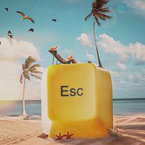 Escape. Advertising, Photograph, Social Media, Photo Retouching, Digital Photograph, Fine-Art Photograph, Commercial Photograph, Communication, and Photomontage project by Olivia Mellado - 07.05.2022