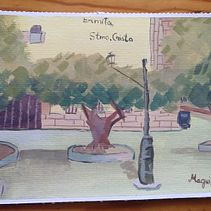 Mi proyecto del curso: Pintura de paisajes urbanos con gouache. Een project van Traditionele illustratie, Schilderij y Schilderen met gouache van magui_ivanova - 24.08.2022