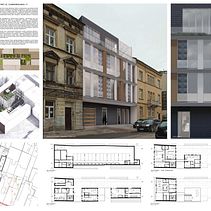 Projekt zabudowy plombowej przy ul. Czarnowiejskiej 17 w Krakowie . % Klaudia Krajewska tarafından hazırlanan Mimarlık projesi - 08.31.2022