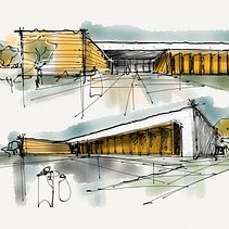 Meu projeto do curso: Desenho arquitetônico: da imaginação à conceitualização. Een project van Architectuur,  Schetsen,  Tekening y  Architecturale illustratie van Rodrigo Gonçalves - 05.09.2022