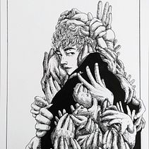 Hope&fear. Projekt z dziedziny Trad, c i jna ilustracja użytkownika Irene Asara - 18.09.2022