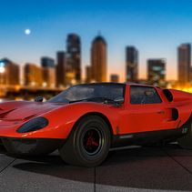 Coche Deportivo Adobe dimension. Een project van  Ontwerp, 3D,  3D-ontwerp y Retoucheren van foto's van David Brat - 19.09.2022