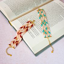 Mi proyecto del curso: Diseño de accesorios con cuentas: teje patrones elegantes. Accessor, Design, Arts, Crafts, Jewelr, Design, and Fiber Arts project by Gabriela Ramirez Pedraza - 09.25.2022