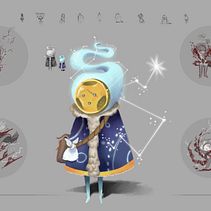 Worldbuilding my first own videogame: Starchild . Seni Konsep, Ilustrasi tradisional, Ilustrasi Digital, Desain Game, Video Game, Dan Pengembangan Game proyek oleh David P. García - 09.29.2022