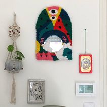 Mon projet du cours : Punch needle et décoration d'intérieur. Accessor, Design, Arts, Crafts, Embroider, Decoration, Fiber Arts, Punch Needle, and Textile Design project by Noémi Vincenot - 09.01.2022