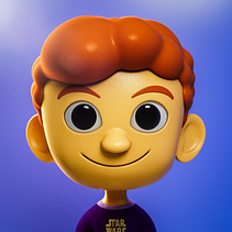 Meu projeto do curso: Autorretrato em 3D para redes sociais no Cinema 4D. Projekt z dziedziny 3D,  Modelowanie 3D i Projektowanie postaci 3D użytkownika Rômulo Tomaz Righi de Aquino Filho - 15.10.2022