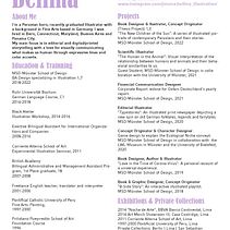 My project for course: Resumes for Creatives: Craft Your CV and Cover Letter. Creative Consulting, Portfolio Development, Communication, and Business project by Maria Jimena Bellina - 10.20.2022