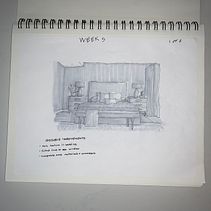 Sketchbook from Interior Design Visual & Graphic Communication Course. Un proyecto de Diseño de interiores, Ilustración tradicional, Dibujo y Sketchbook de Emma - 11.03.2022