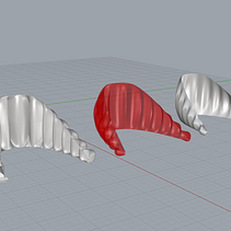 Il mio progetto del corso: Modellazione di pattern 3D con Rhino Grasshopper Ein Projekt aus dem Bereich 3D, Architektur, Industriedesign, Produktdesign, 3-D-Modellierung, 3-D-Design und Design von nicholas rapagnani - 25.11.2022