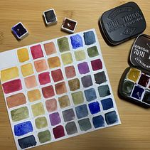 Mi proyecto del curso: Elaboración de acuarelas artesanales. Een project van Craft,  Beeldende kunst, Schilderij, Aquarelschilderen, DIY y Kleurentheorie van Isabelle Watabe - 05.12.2022