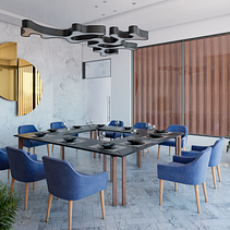 Mi proyecto del curso: Diseño de interiores para restaurantes. Un progetto di Architettura d'interni, Interior design, Interior Design, Retail Design e Progettazione dello spazio di Alexis Campos - 06.12.2022