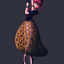 Dictyophora indusidata. Un progetto di Illustrazione tradizionale e Character design di Diego Armando Martínez Osorio - 13.12.2022