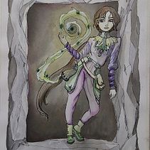 Mi proyecto del curso: Personajes fantásticos con tinta y acuarela  Ein Projekt aus dem Bereich Traditionelle Illustration, Design von Figuren, Bleistiftzeichnung, Zeichnung, Aquarellmalerei und Illustration mit Tinte von Estefania Alarcon - 14.12.2022