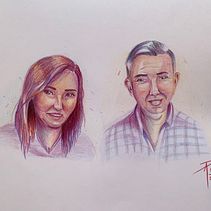 Mi proyecto del curso: Dibujo de retratos llamativos con lápices de colores. Drawing, Portrait Drawing, Sketchbook, and Colored Pencil Drawing project by Andru Pérez - 01.11.2023