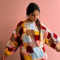 Mi proyecto del curso: Introducción al tejido de punto de prendas oversize Ein Projekt aus dem Bereich Erweiterungsentwicklung, Modedesign, Weben und Stricken von Nina Grande - 27.01.2023