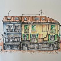 Il mio progetto del corso: Disegno architettonico espressivo con pennarelli colorati. Sketching, Drawing, Architectural Illustration, Sketchbook & Ink Illustration project by Chiara Noseda - 02.10.2023
