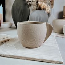 Abschlussprojekt: Einführung in 3D-Druck mit Keramik - Cup with Handle Ein Projekt aus dem Bereich 3D, Erweiterungsentwicklung, Industriedesign, Produktdesign, 3-D-Modellierung, Dekoration von Innenräumen, Keramik und 3-D-Design von Paul Lagier - 10.02.2023